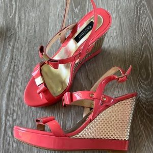 White House Black Market AMARIE Wedges. Size 7.5. Never Worn.